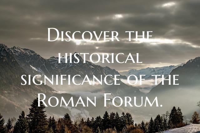 Discover the historical significance of the Roman ...