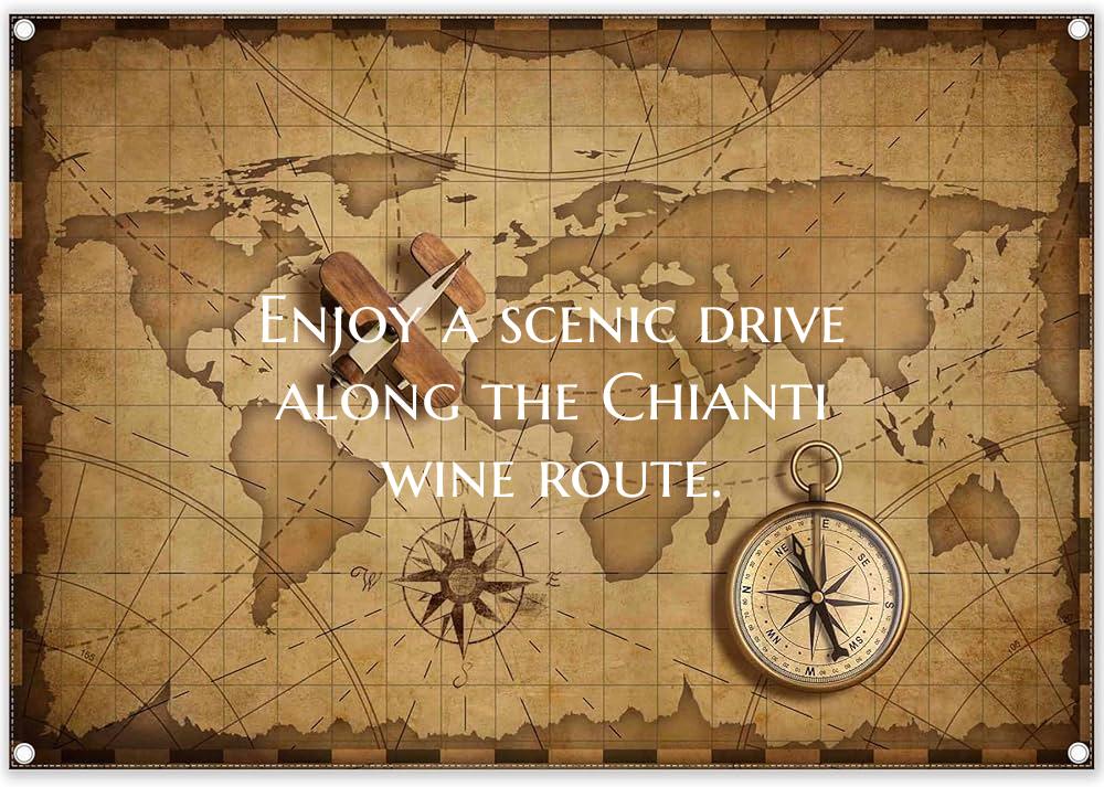 Enjoy a scenic drive along the Chianti wine route.