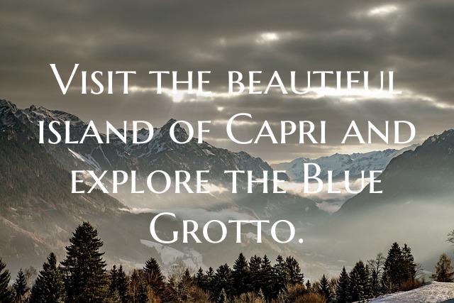 Visit the beautiful island of Capri and explore th...