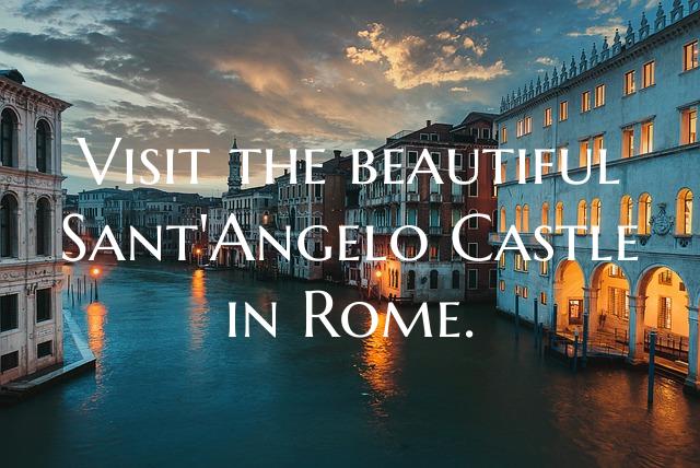 Visit the beautiful Sant'Angelo Castle in Rome.