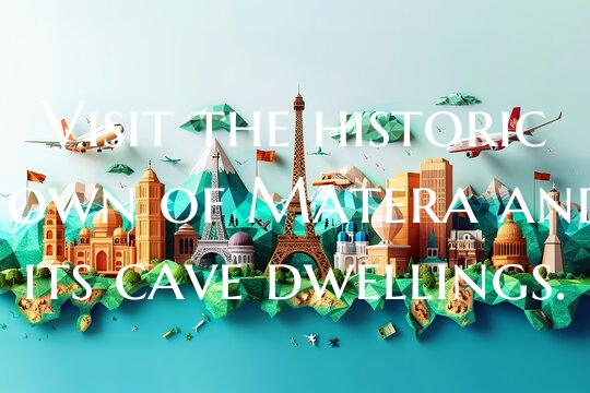 Visit the historic town of Matera and its cave dwe...